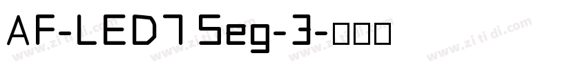 AF-LED7 Seg-3字体转换